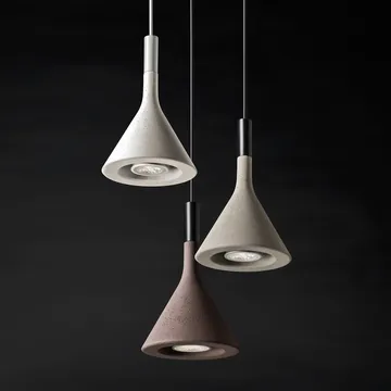 Aplomb mini Pendelleuchte - braun, marrone Beton - Foscarini