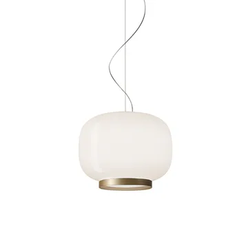 Chouchin 1 Reverse Pendelleuchte - weiß/gold - Foscarini