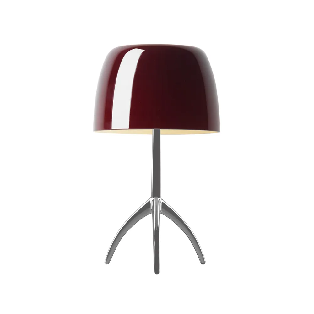 Lumiere Grande dimmbare Tischleuchte, kirschrot, Aluminium Foscarini