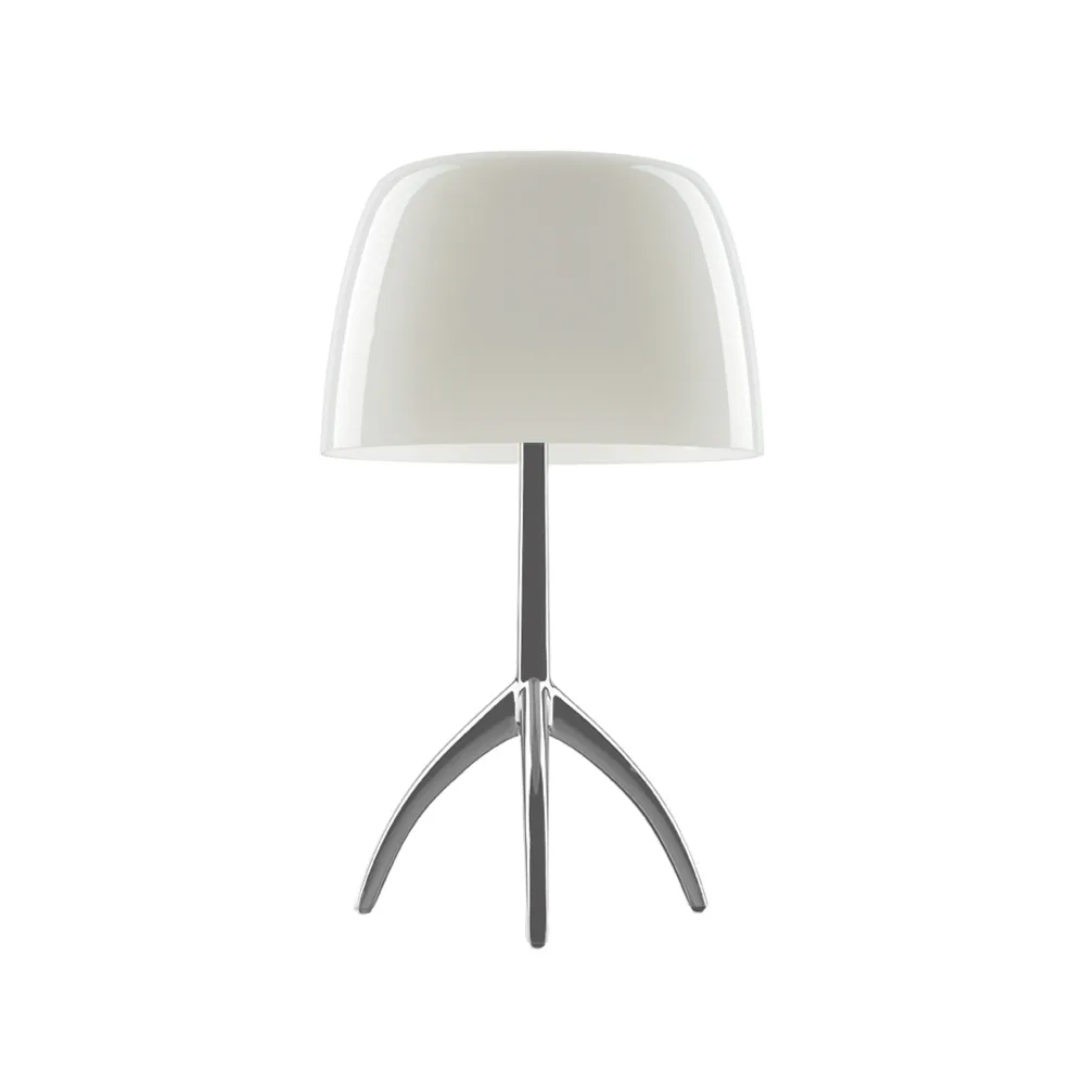 Lumiere Grande dimmbare Tischleuchte, warmweiß, Aluminium Foscarini