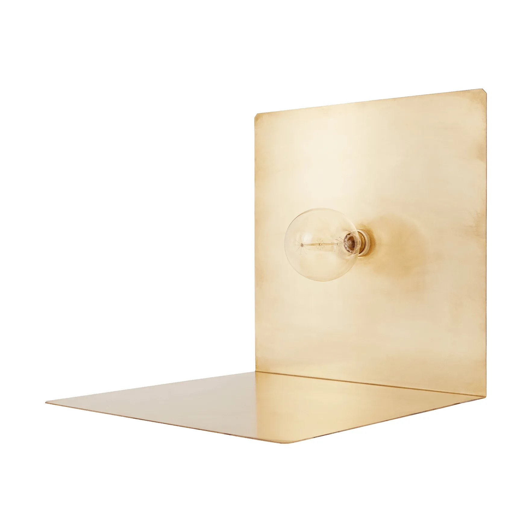 90° Floor Light Stehleuchte, Brass FRAMA
