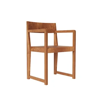 Armrest Chair 01 Armlehnstuhl - Dunkelbraune Birke - FRAMA