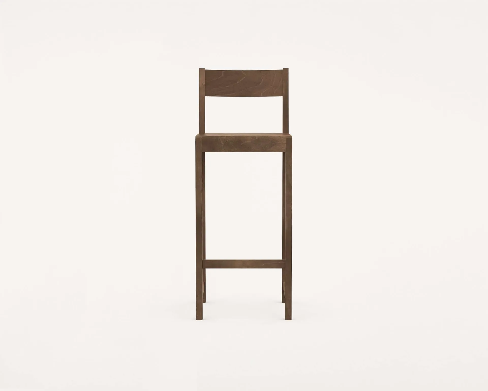 Bar Chair 01 Barhocker, Dunkelbraune Birke, 76 cm FRAMA