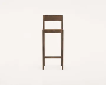 Bar Chair 01 Barhocker - Dunkelbraune Birke, 76 cm - FRAMA