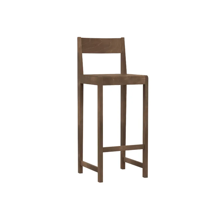Bar Chair 01 barstol - Dunkelbraune Birke, 76 cm - FRAMA