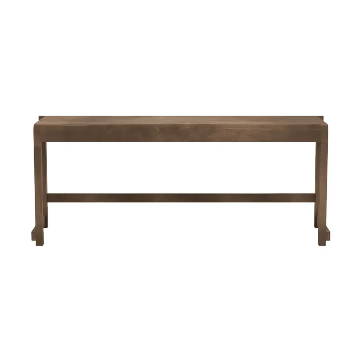 Bench 01 Bank - Dunkelbraune Birke, 114,6x37x46 cm - FRAMA