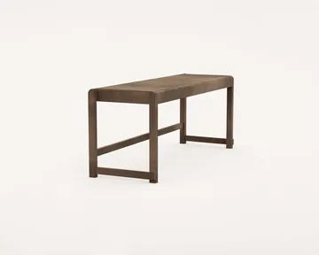 Bench 01 Bank - Dunkelbraune Birke, 114,6x37x46 cm - FRAMA