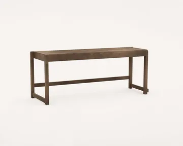 Bench 01 Bank - Dunkelbraune Birke, 114,6x37x46 cm - FRAMA