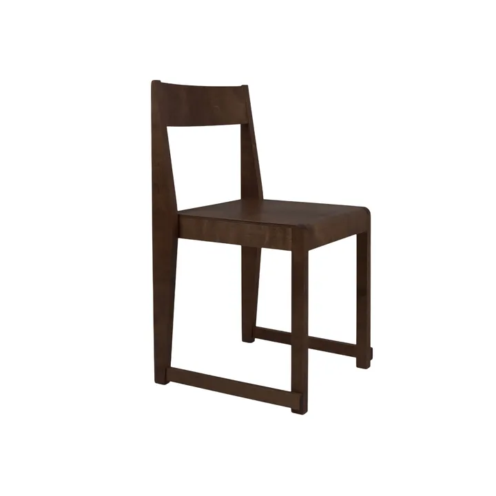 Chair 01 Stuhl - Dunkelbraune Birke - FRAMA