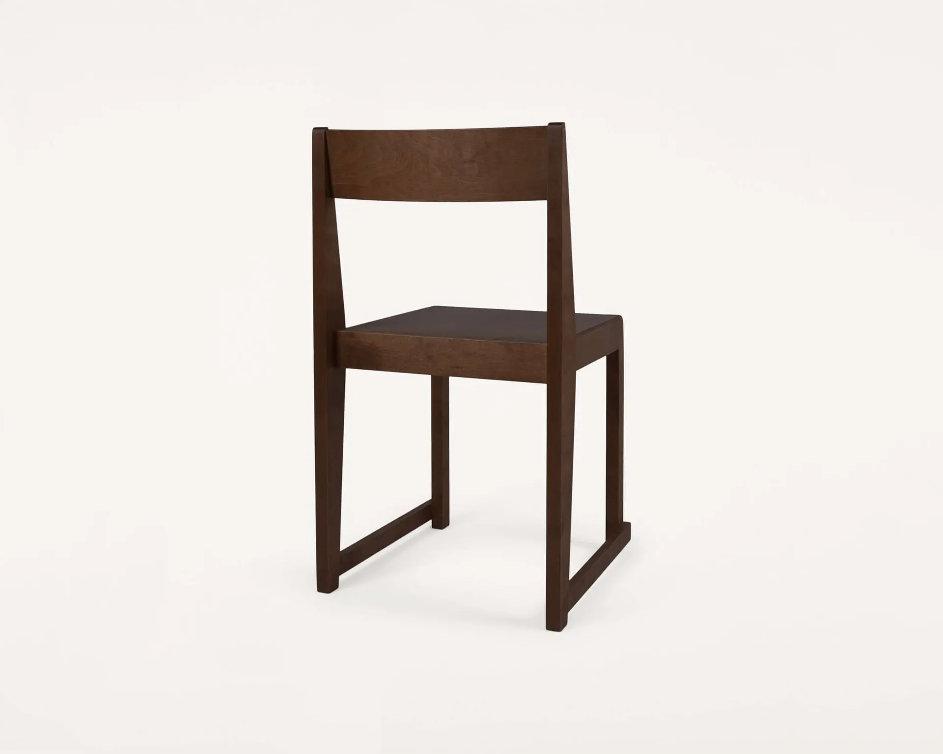 Chair 01 Stuhl, Dunkelbraune Birke FRAMA