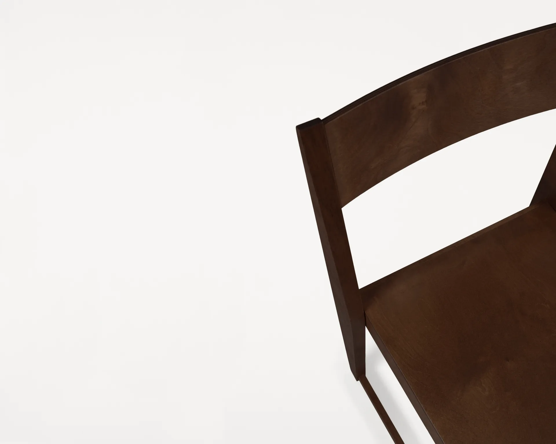 Chair 01 Stuhl, Dunkelbraune Birke FRAMA