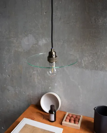 Circle Shade Pendelleuchte - Klarglas-Stahl, Ø25 cm - FRAMA