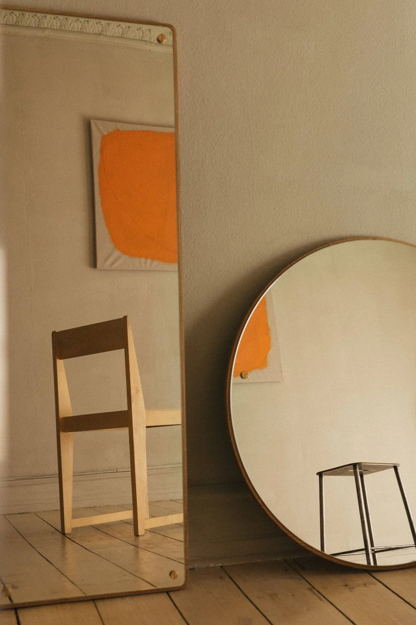 CM Circle Spiegel, Eiche, large, Ø70 cm FRAMA