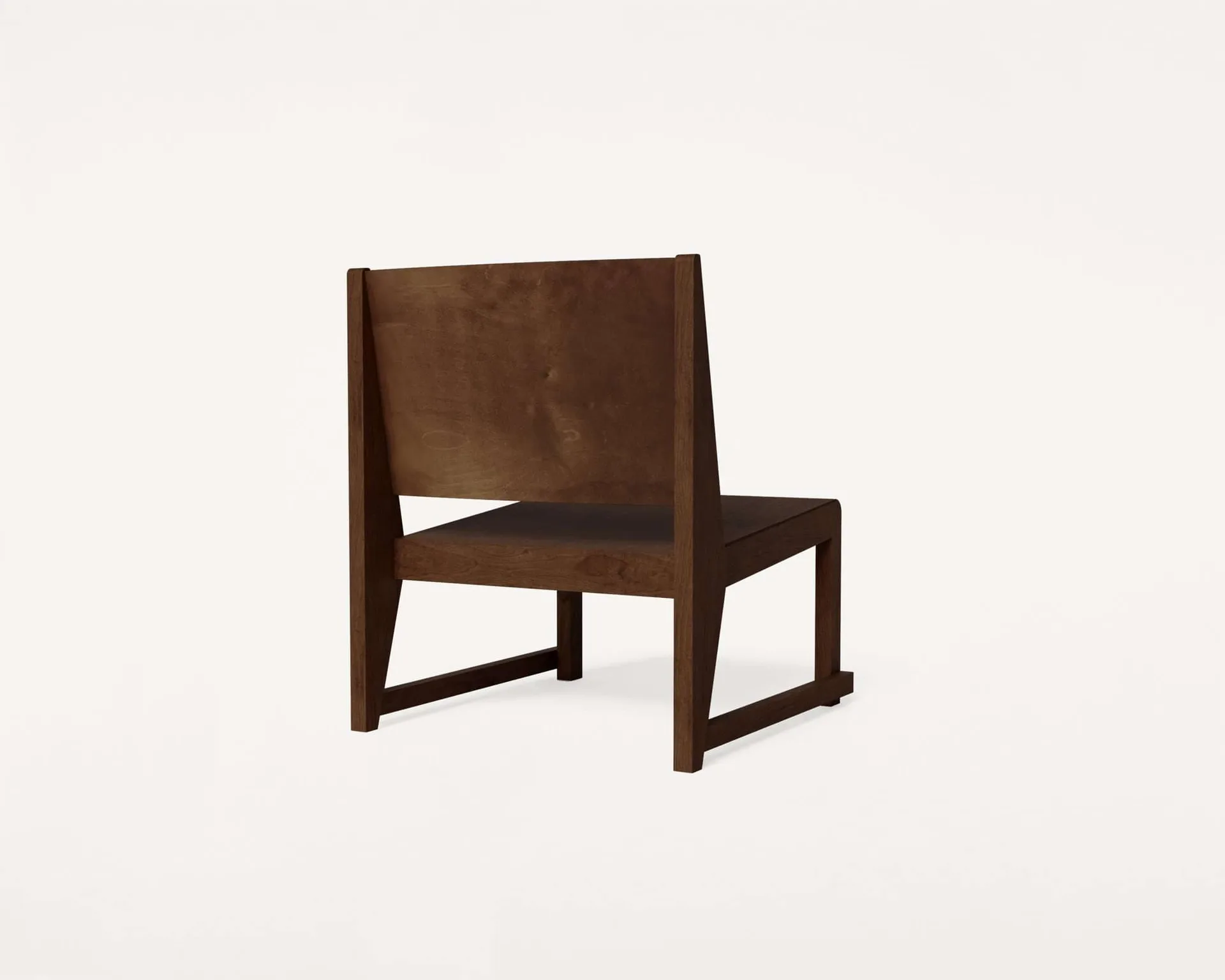Easy Chair 01 Loungesessel, Dunkelbraune Birke FRAMA