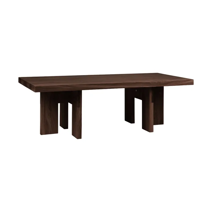 Farmhouse Rectangle Couchtisch - Dunkle Eiche, 115x52x37 cm - FRAMA