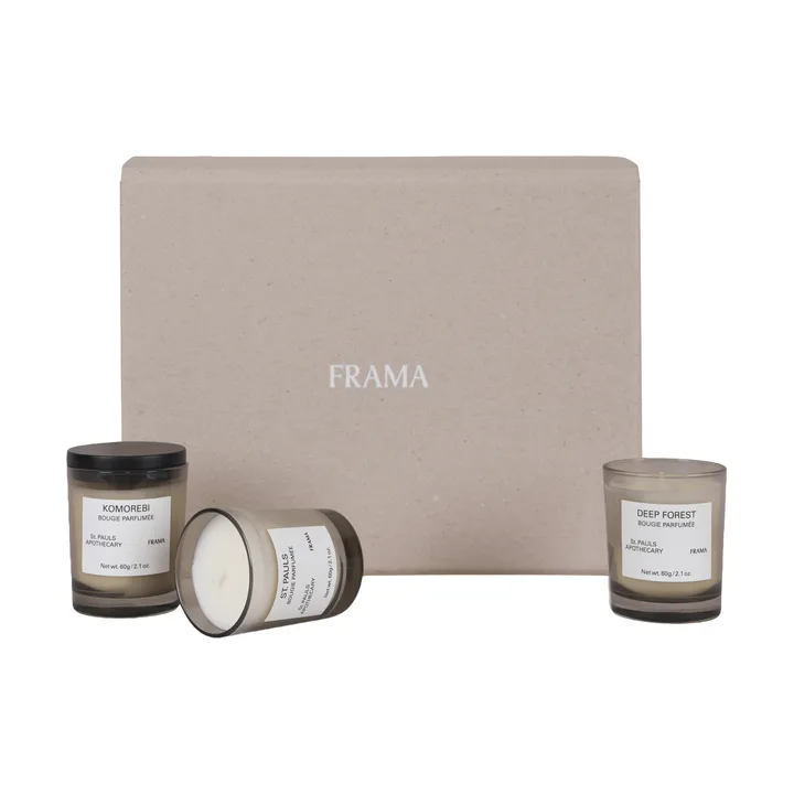FRAMA Duftkerzen-Geschenkset - 3-teilig - FRAMA