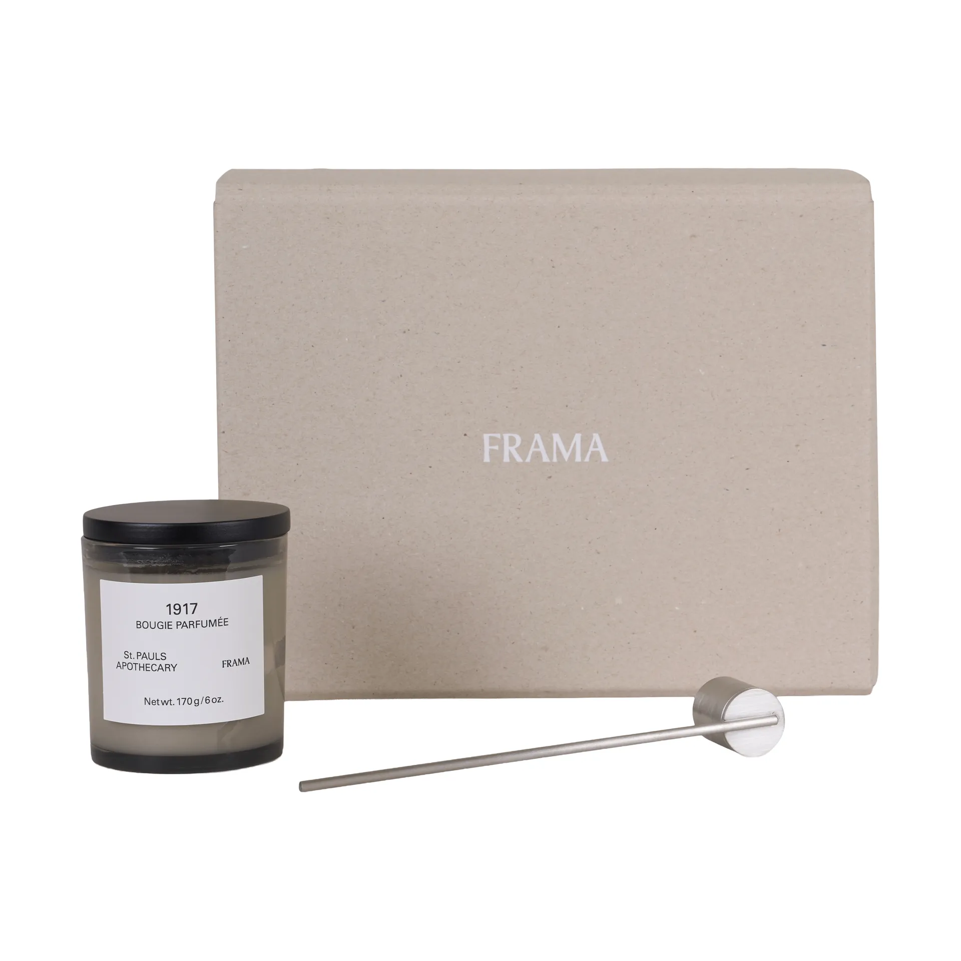 FRAMA Geschenkset Duftkerze + Kerzenlöscher, 1917 FRAMA