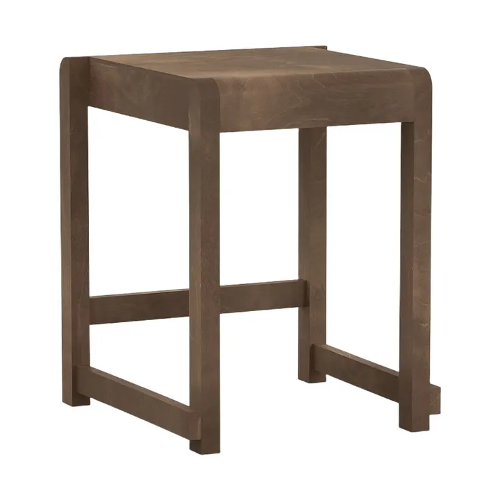 Low Stool 01 Hocker - Dunkelbraune Birke - FRAMA