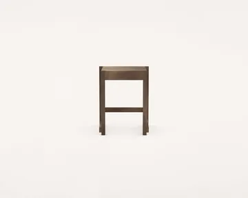 Low Stool 01 Hocker - Dunkelbraune Birke - FRAMA