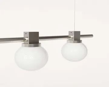 Ovoid Pendant Light Quadruple Pendelleuchte - Edelstahl, Opalglas - FRAMA