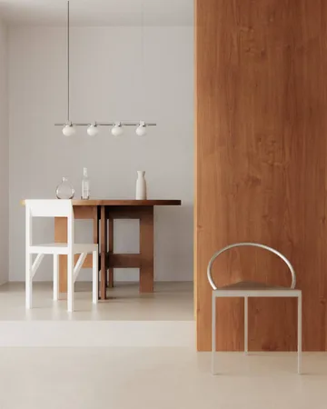 Ovoid Pendant Light Quadruple Pendelleuchte - Edelstahl, Opalglas - FRAMA