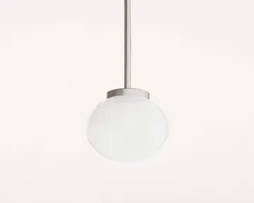 Ovoid Pendant Light Single Pendelleuchte - Edelstahl, Opalglas - FRAMA