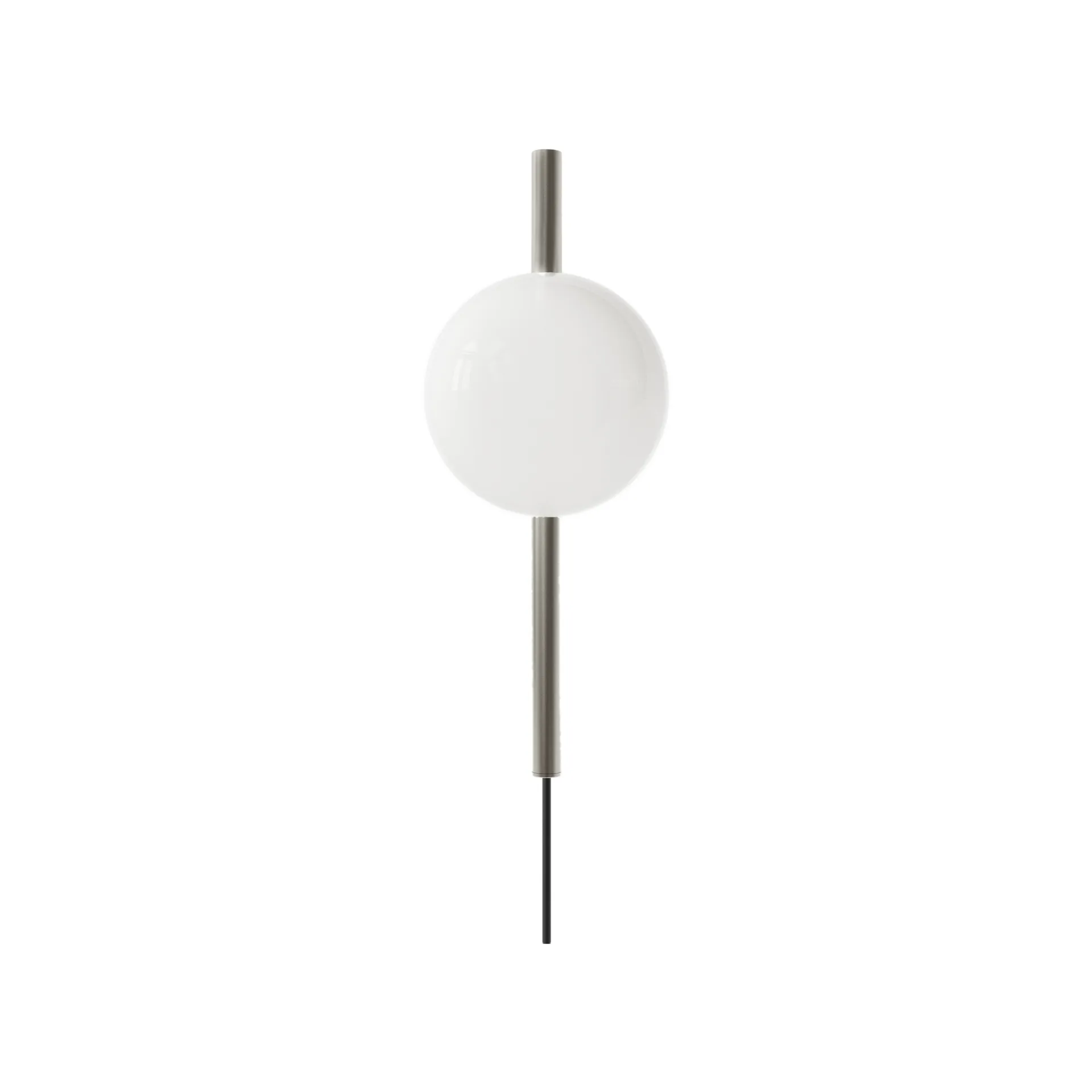 Ovoid Single Wandleuchte, Edelstahl-Opalglas FRAMA