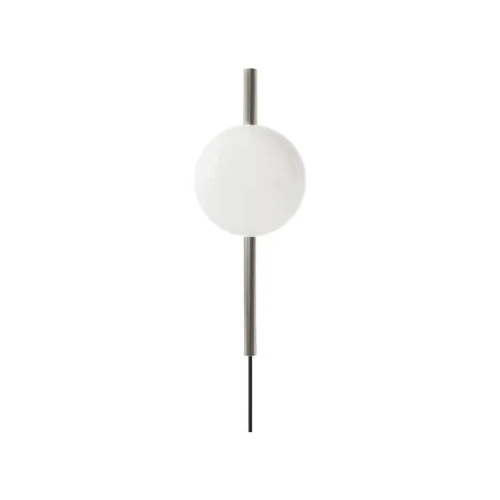Ovoid Single Wandleuchte - Edelstahl-Opalglas - FRAMA