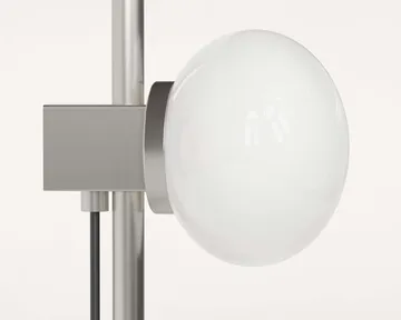 Ovoid Single Wandleuchte - Edelstahl-Opalglas - FRAMA