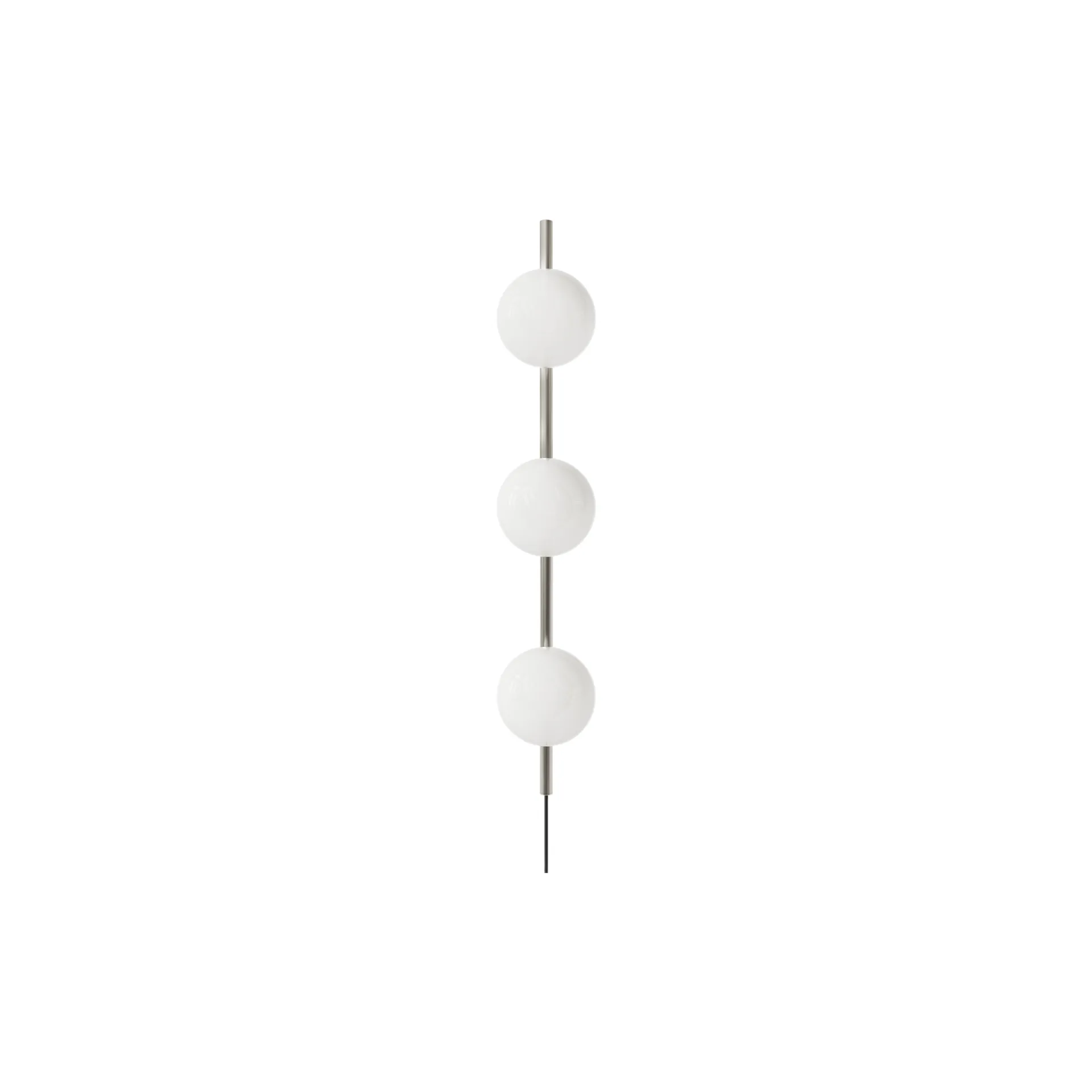 Ovoid Single Wandleuchte, Edelstahl-Opalglas FRAMA