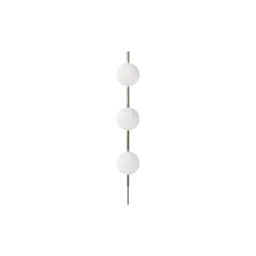 Ovoid Single Wandleuchte - Edelstahl-Opalglas - FRAMA