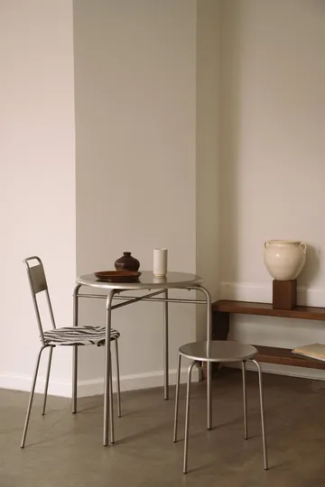Petit Rond Tisch - Edelstahl, Ø65x73 cm - FRAMA