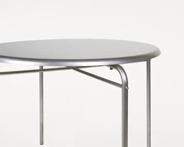Petit Rond Tisch - Edelstahl, Ø90x73 cm - FRAMA