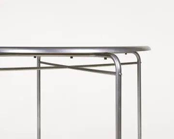 Petit Rond Tisch - Edelstahl, Ø90x73 cm - FRAMA