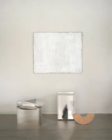 Rivet Beistelltisch - Aluminium, Ø51,3x40 cm - FRAMA