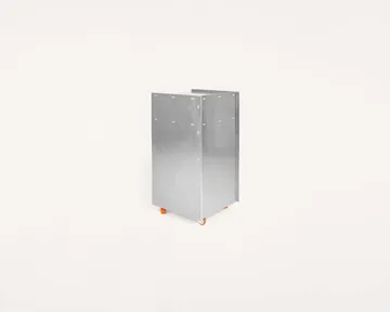 Rivet Cart Beistelltisch mit Rollen - Aluminium, 32,8x33,8x65 cm - FRAMA