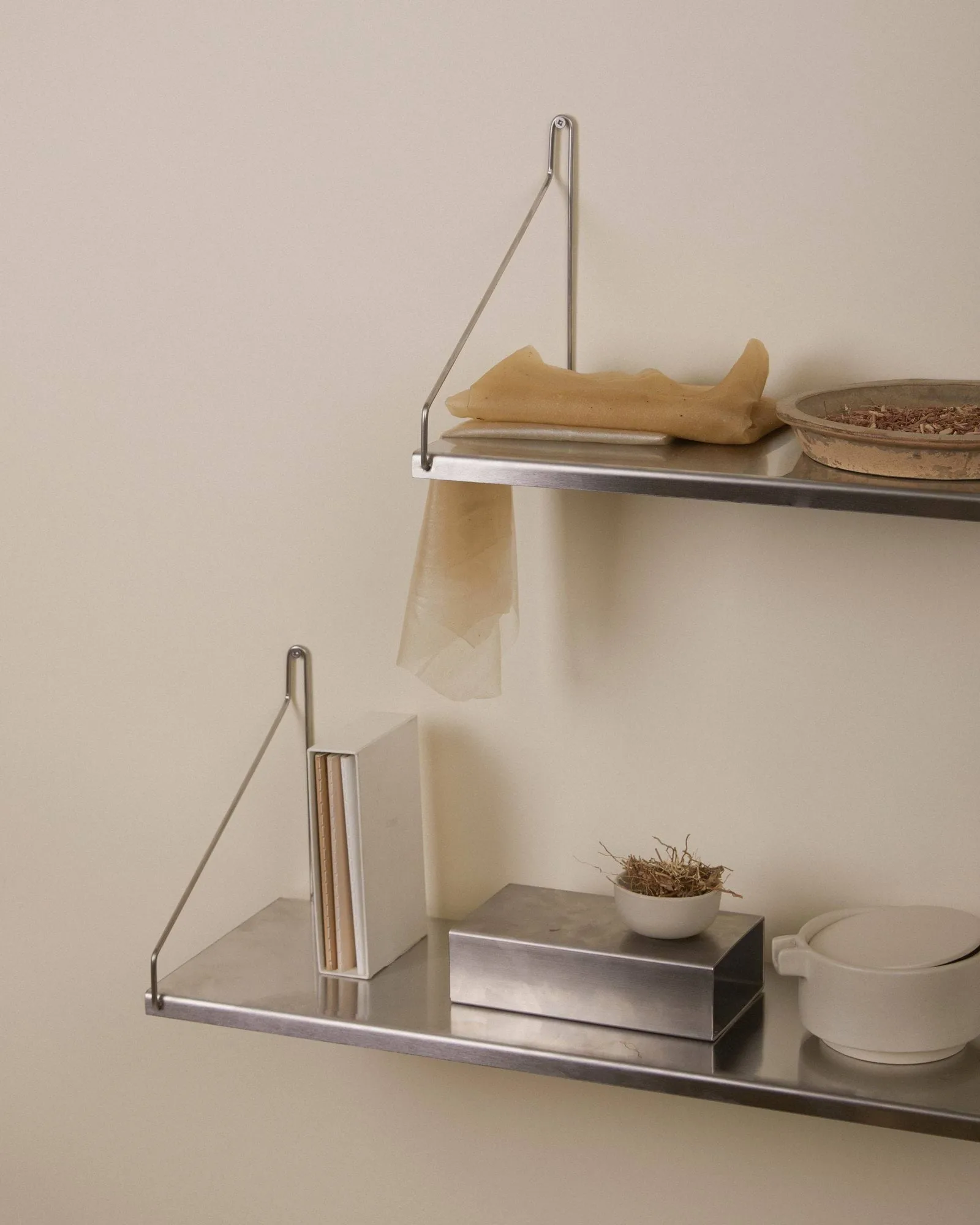 Single Shelf Wandregal, Edelstahl, 40x20 cm FRAMA