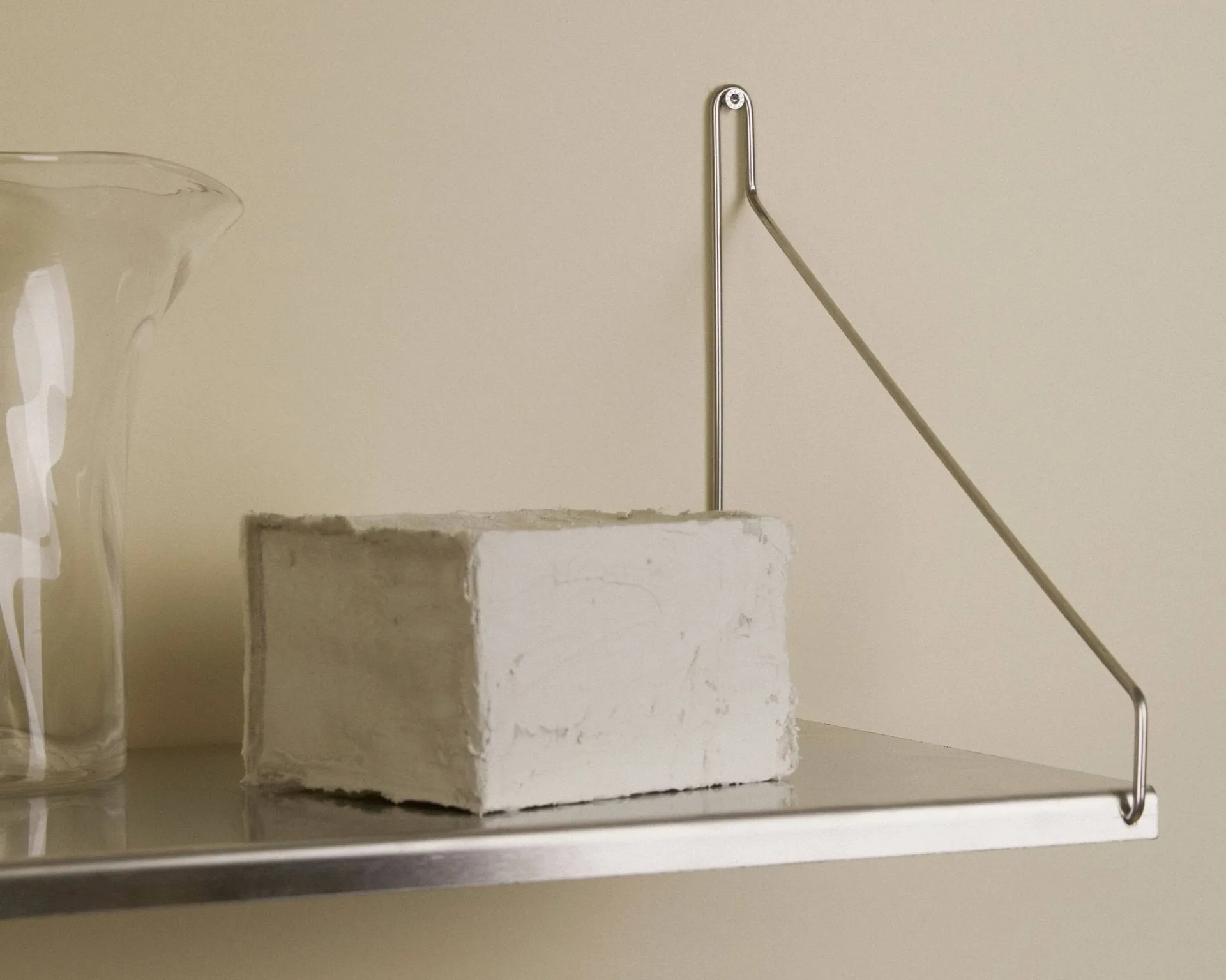 Single Shelf Wandregal, Edelstahl, 80x20 cm FRAMA