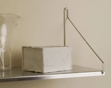 Single Shelf Wandregal - Edelstahl, 80x20 cm - FRAMA