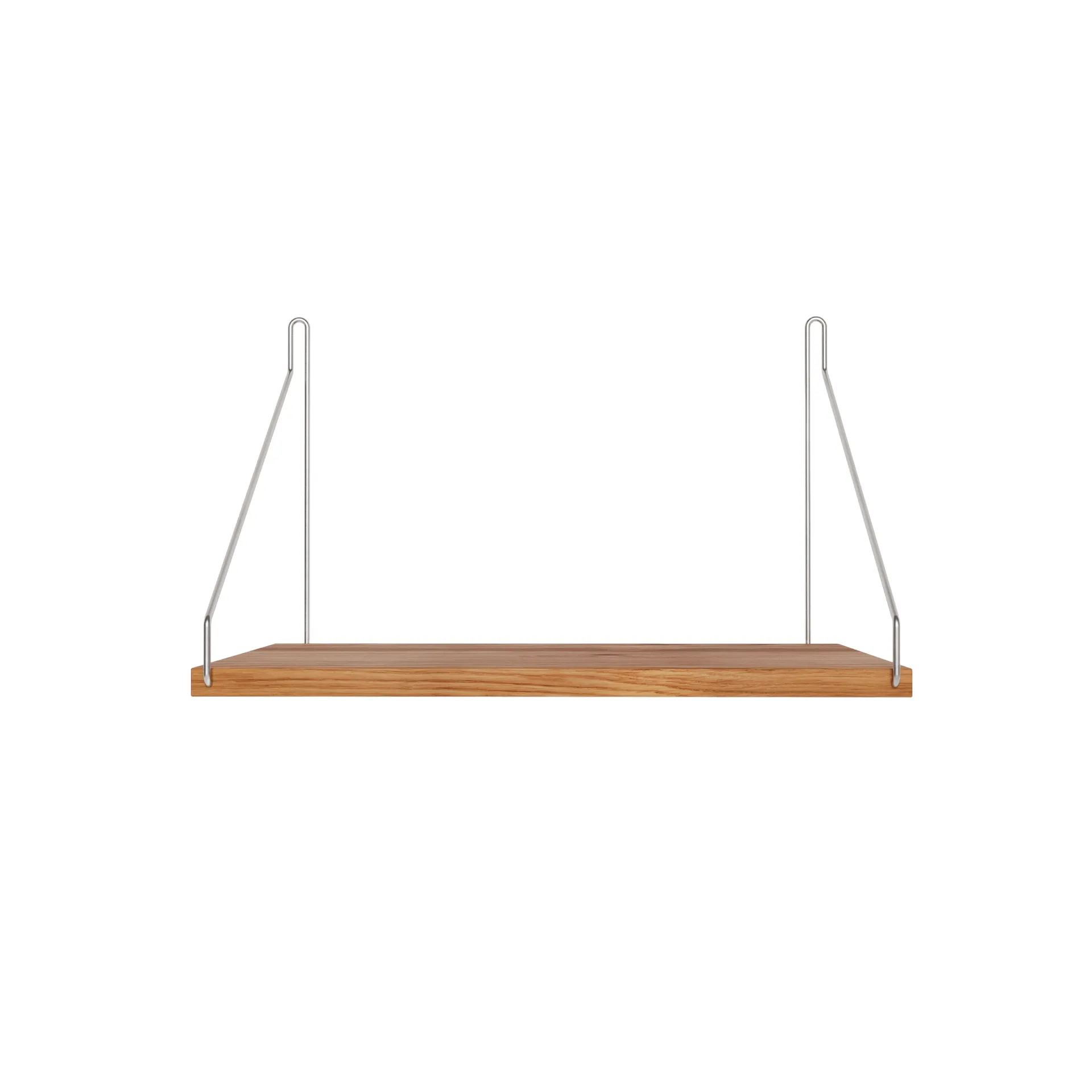 Single Shelf Wandregal, Eiche-Edelstahl, 40x27 cm FRAMA