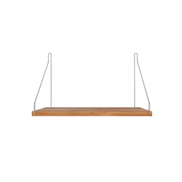 Single Shelf Wandregal - Eiche-Edelstahl, 40x27 cm - FRAMA