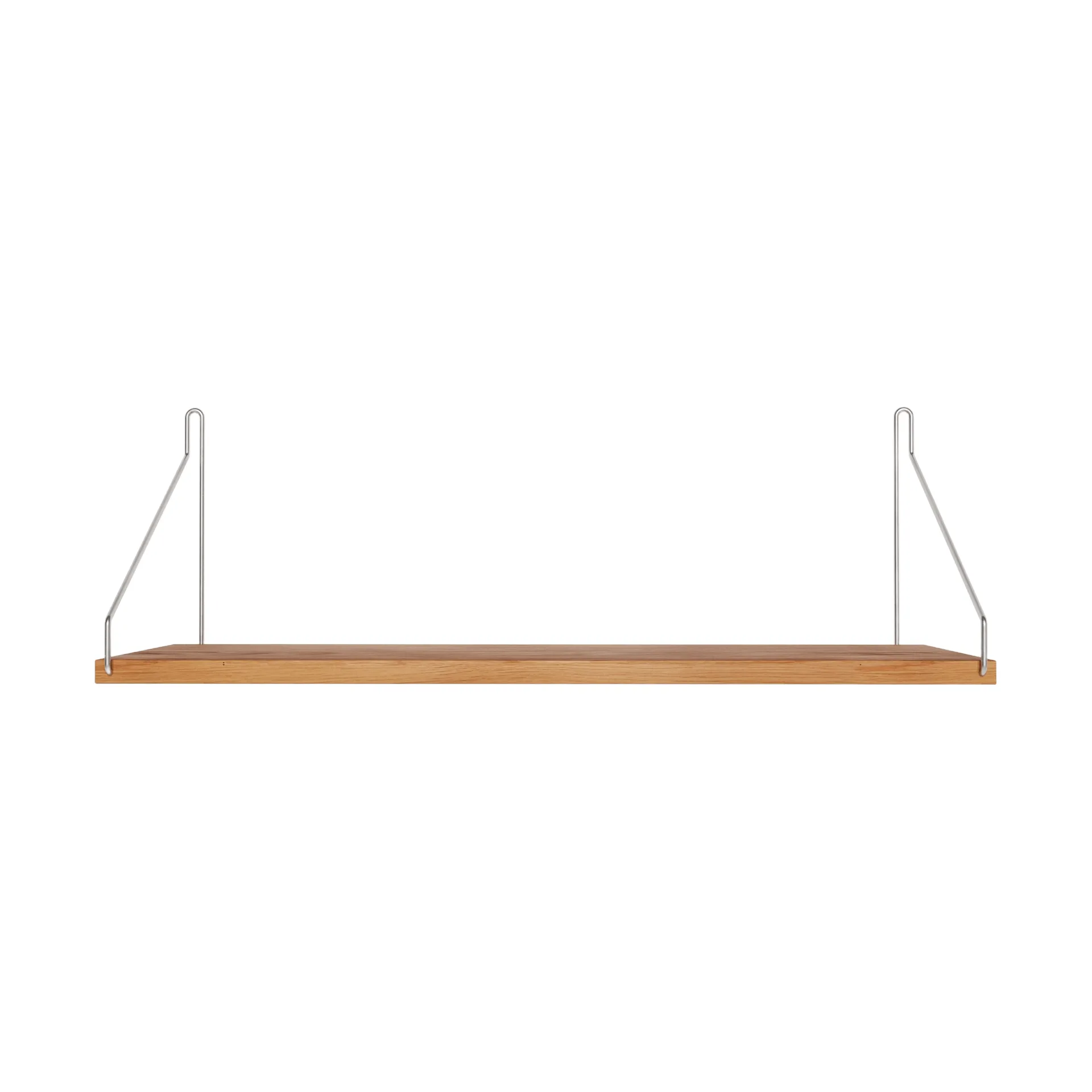 Single Shelf Wandregal, Eiche-Edelstahl, 60x20 cm FRAMA