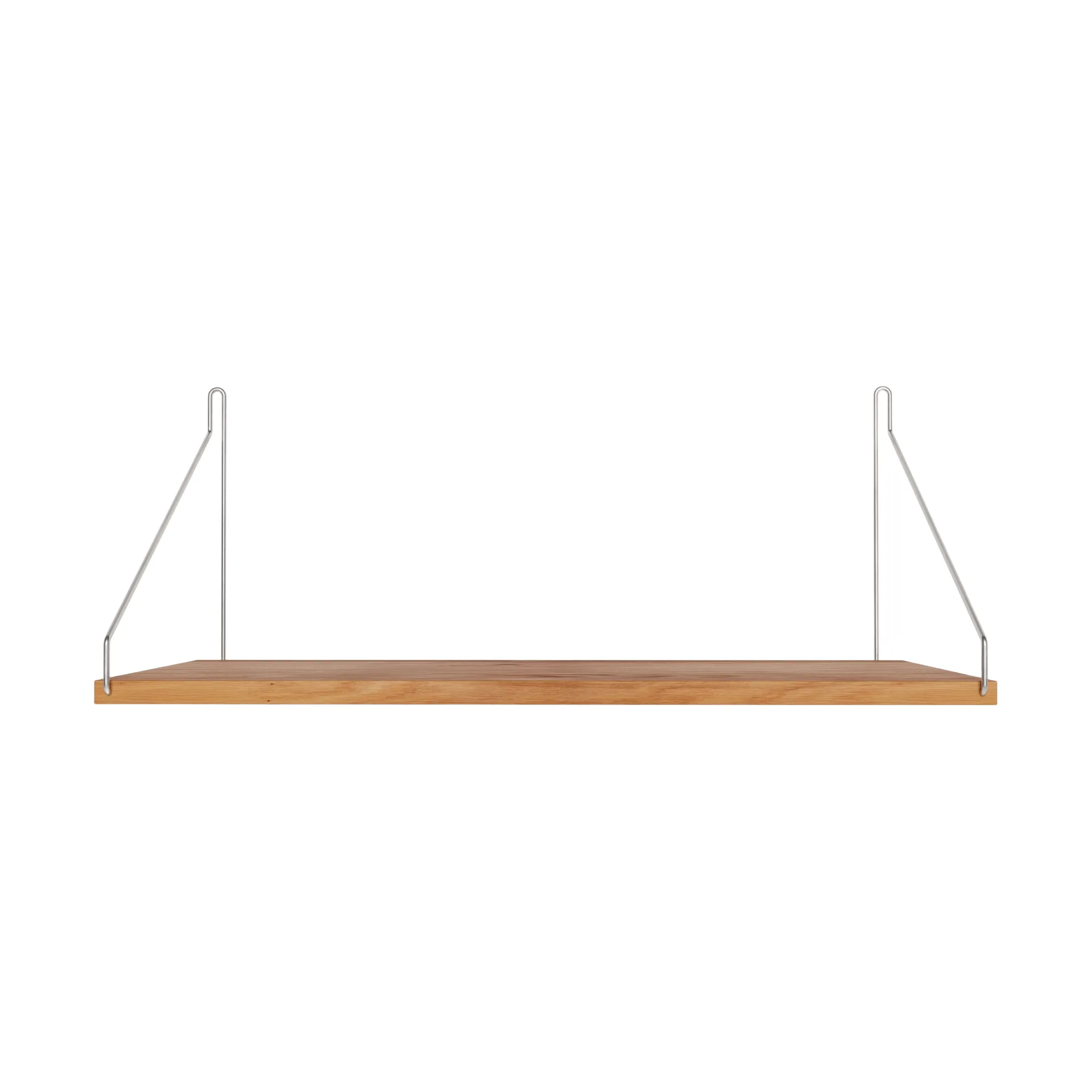 Single Shelf Wandregal, Eiche-Edelstahl, 60x27 cm FRAMA