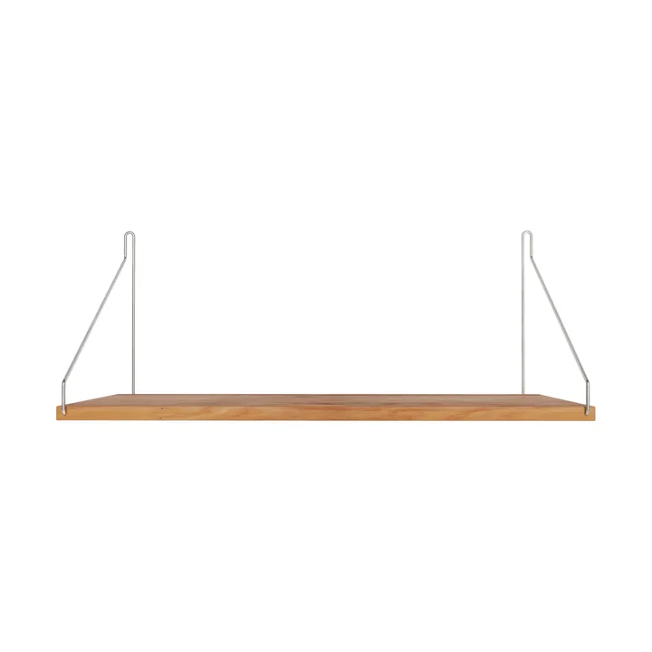 Single Shelf Wandregal - Eiche-Edelstahl, 60x27 cm - FRAMA