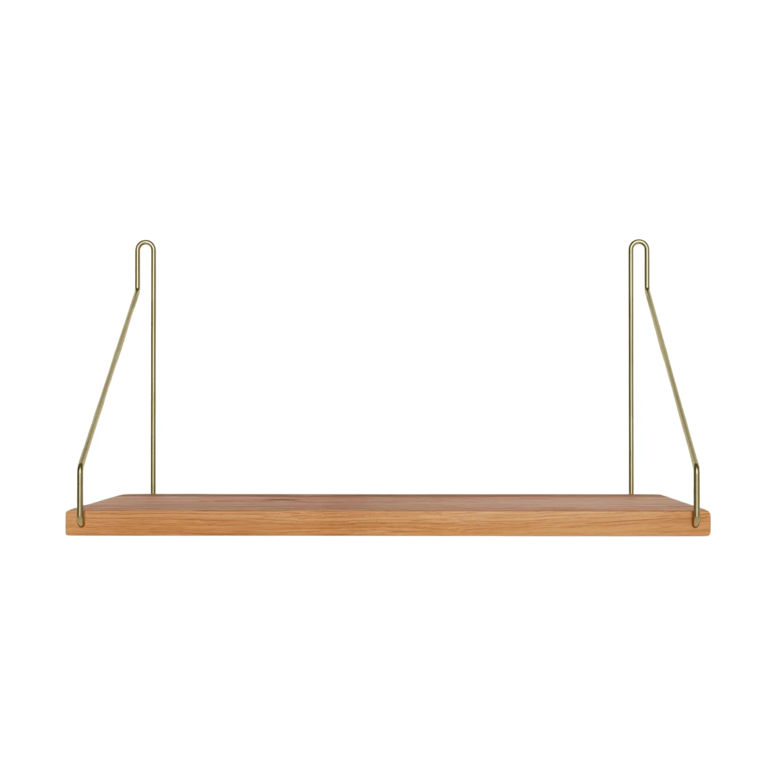Single Shelf Wandregal, Eiche-Messing, 40x20 cm FRAMA