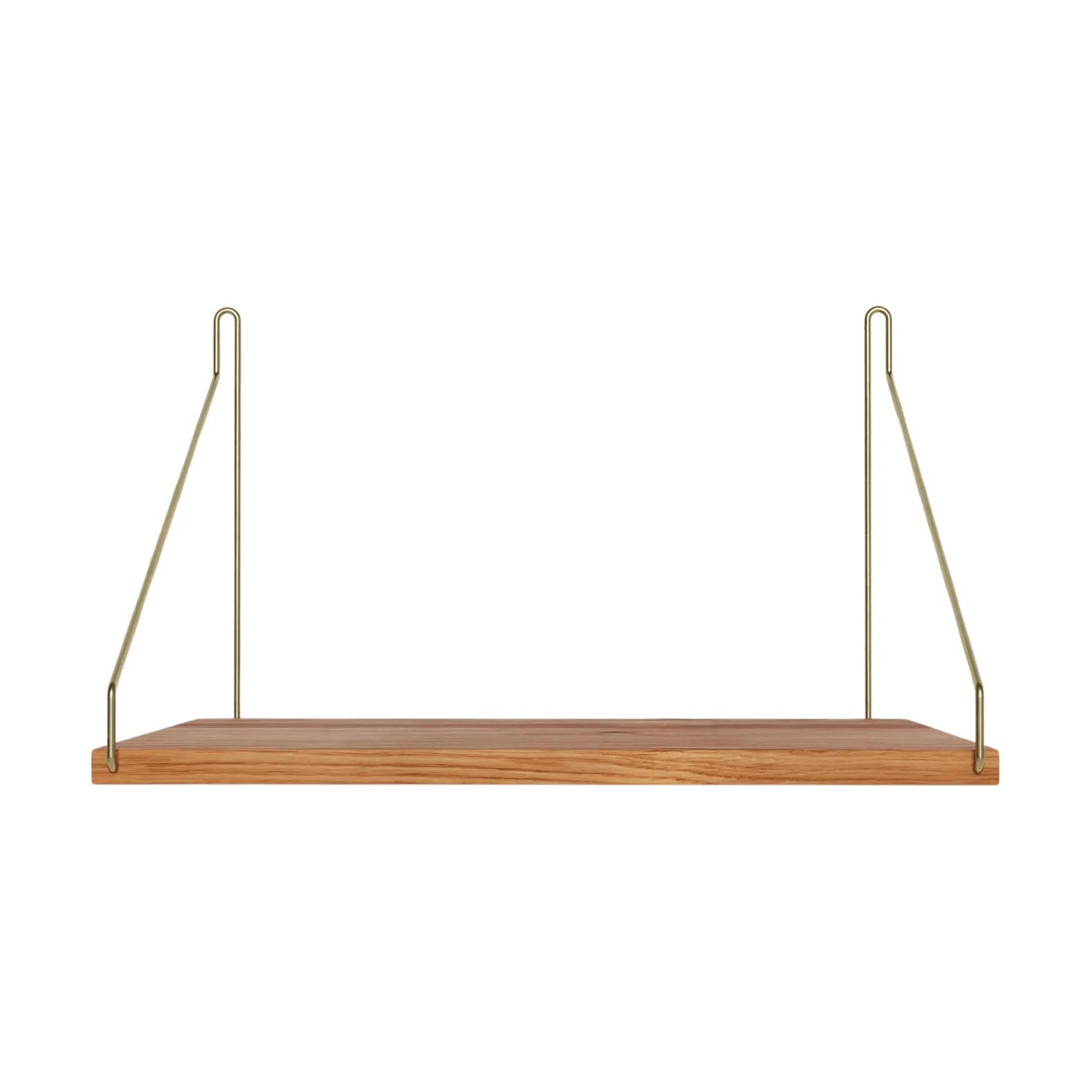 Single Shelf Wandregal, Eiche-Messing, 40x27 cm FRAMA