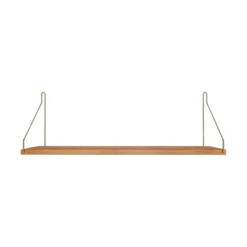 Single Shelf Wandregal - Eiche-Messing, 60x20 cm - FRAMA