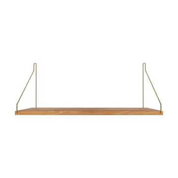 Single Shelf Wandregal - Eiche-Messing, 60x27 cm - FRAMA