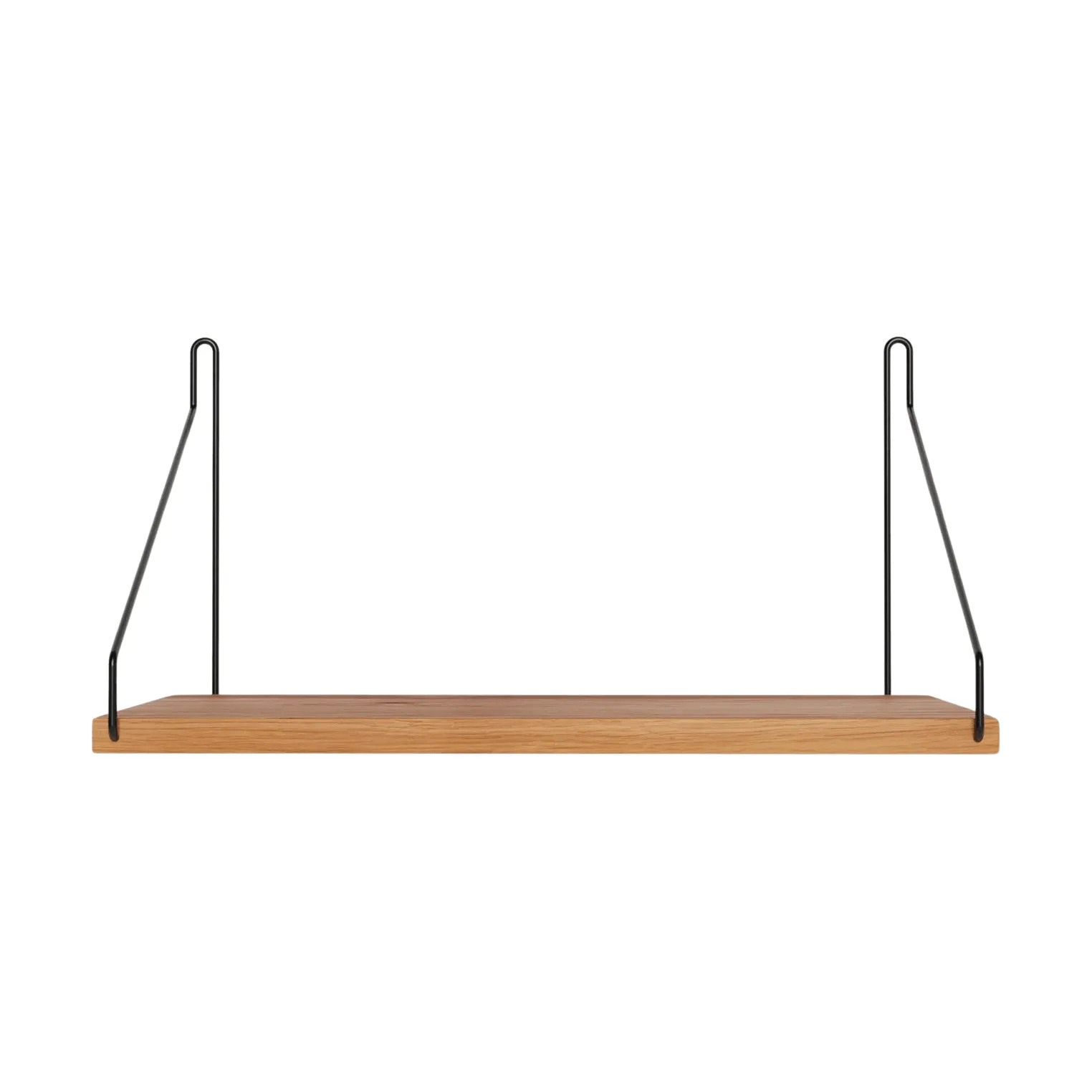 Single Shelf Wandregal, Eiche-Schwarz, 40x20 cm FRAMA