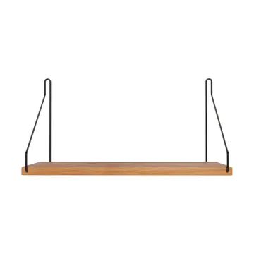 Single Shelf Wandregal - Eiche-Schwarz, 40x20 cm - FRAMA